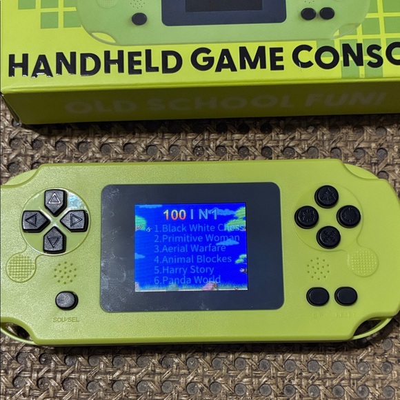 Next Level Apparel Neon Yellow-Green Handheld Game Console - Picture 2 of 9